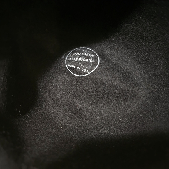 Bollman Americana Black Felt Fedora Hat - Picture 6 of 6